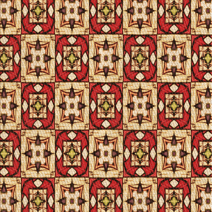 Patterned Yellow Orange Rug, pat739org