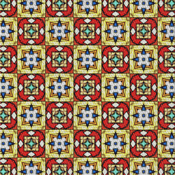 Sideview of Machine Washable Transitional Vermilion Red Rug, wshpat739