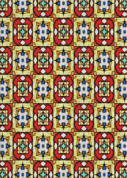 Machine Washable Transitional Vermilion Red Rug, wshpat739