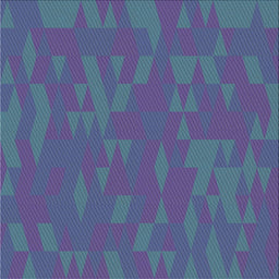 Square Patterned Dark Slate Blue Purple Novelty Rug, pat73