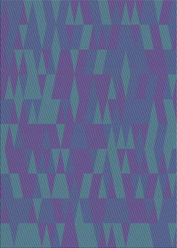 Machine Washable Transitional Dark Slate Blue Purple Rug, wshpat73