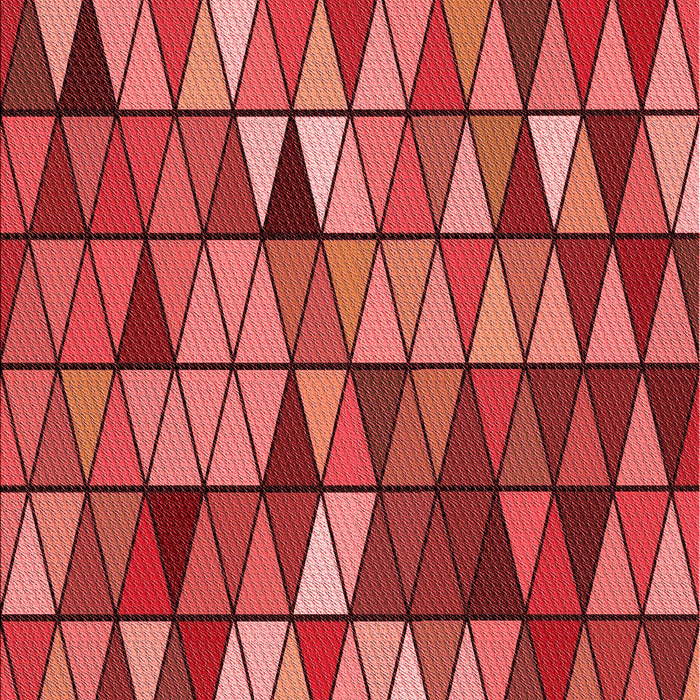 Square Patterned Red Rug in a Living Room, pat74rd