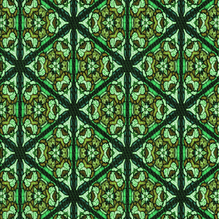 Patterned Dark Forest Green Rug, pat740grn