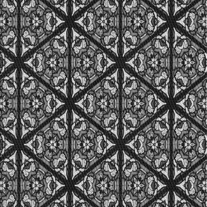 Patterned Midnight Gray Rug, pat740gry