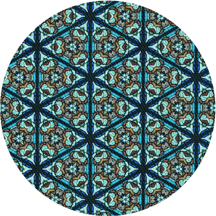 Square Patterned Charcoal Black Rug, pat740lblu