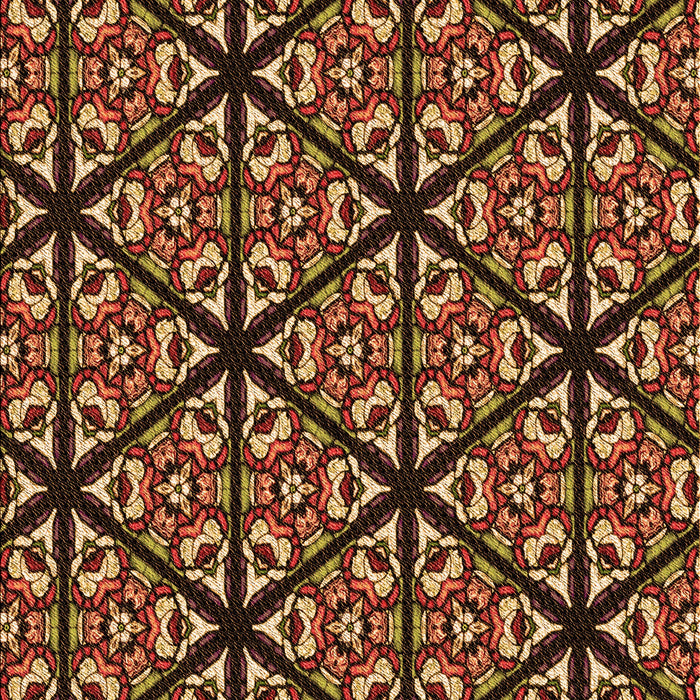 Patterned Bronze Brown Rug, pat740org