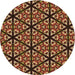 Square Machine Washable Transitional Bronze Brown Rug in a Living Room, wshpat740org