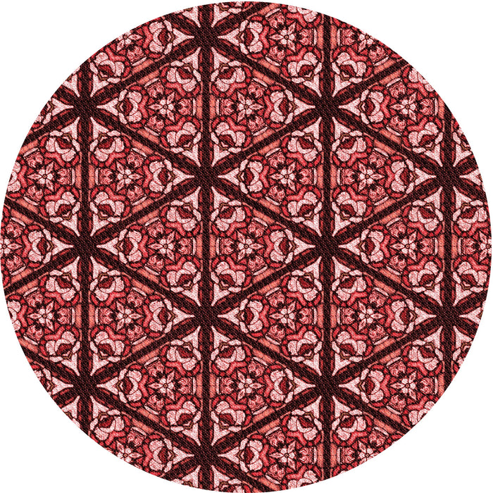 Square Machine Washable Transitional Maroon Red Rug in a Living Room, wshpat740rd