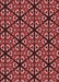 Patterned Maroon Red Rug, pat740rd
