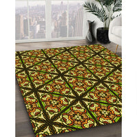 Patterned Red Rug, pat740yw