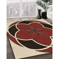 Patterned Camel Brown Rug, pat741brn