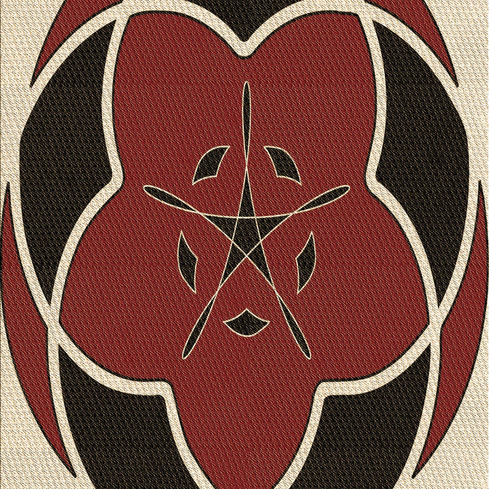 Patterned Camel Brown Rug, pat741brn