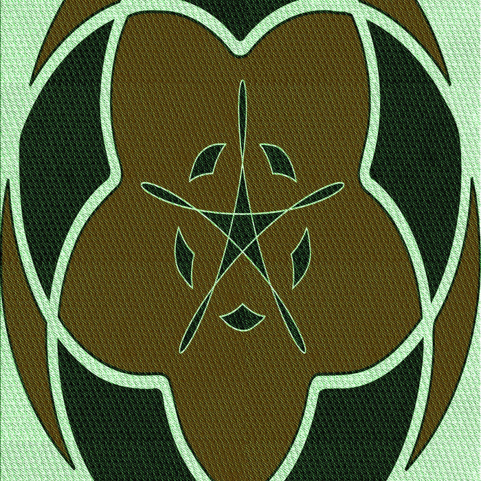 Patterned Midnight Gray Rug, pat741grn