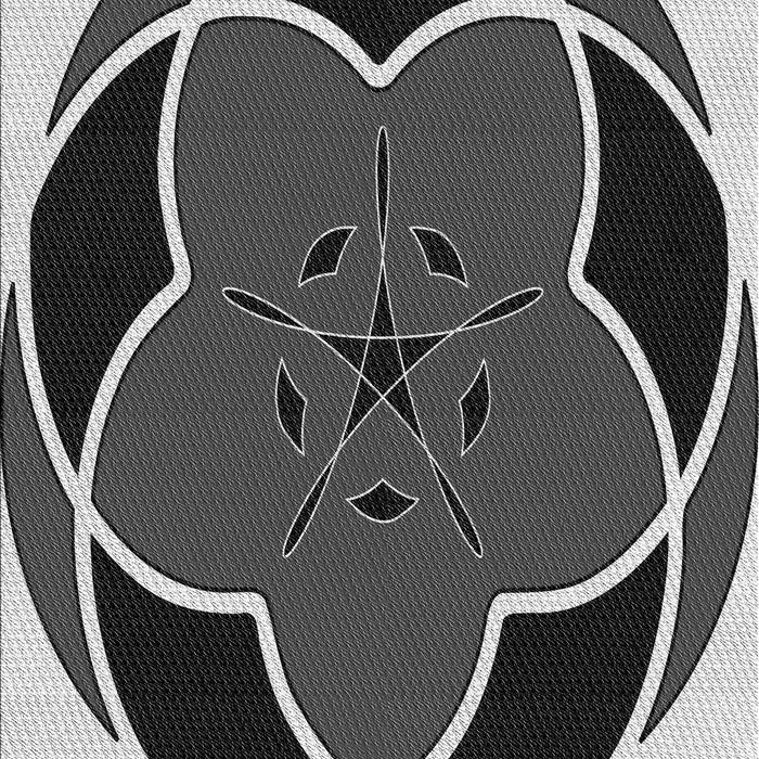 Patterned Charcoal Black Rug, pat741gry