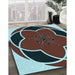 Machine Washable Transitional Blue Rug in a Family Room, wshpat741lblu