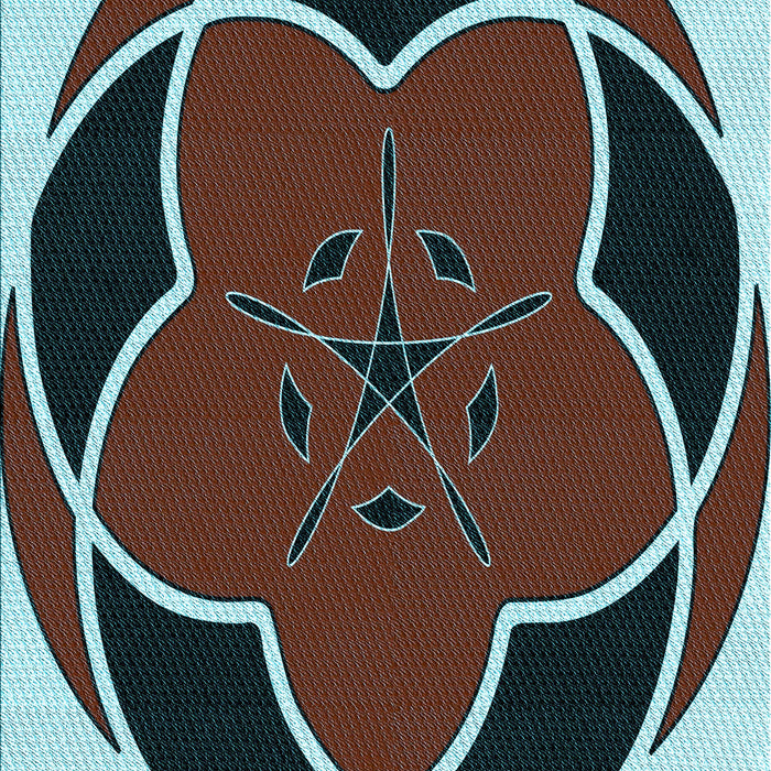 Patterned Blue Rug, pat741lblu