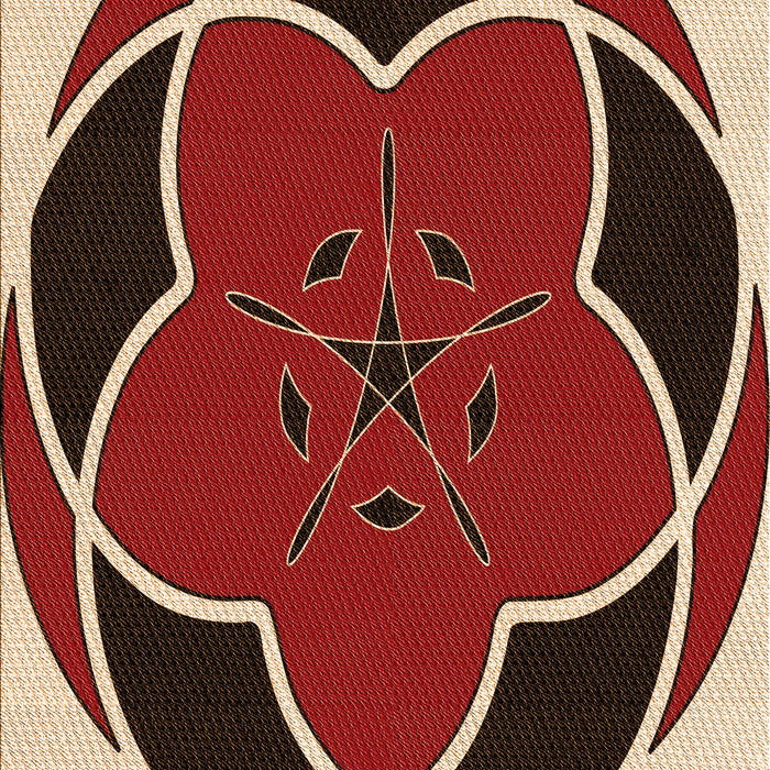 Patterned Light Copper Gold Rug, pat741org