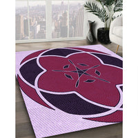 Patterned Purple Purple Rug, pat741pur