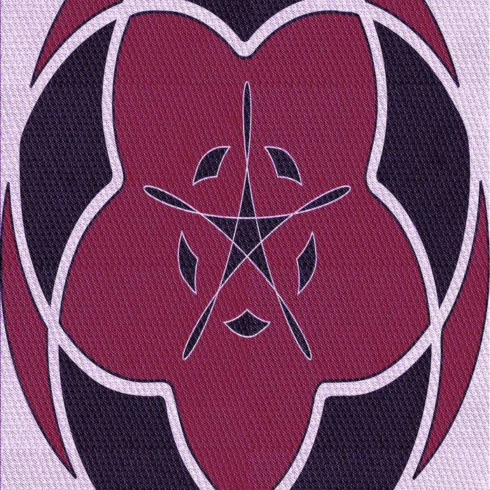 Patterned Purple Purple Rug, pat741pur