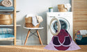 Machine Washable Transitional Purple Rug in a Washing Machine, wshpat741pur