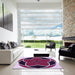 Square Patterned Purple Purple Rug in a Living Room, pat741pur