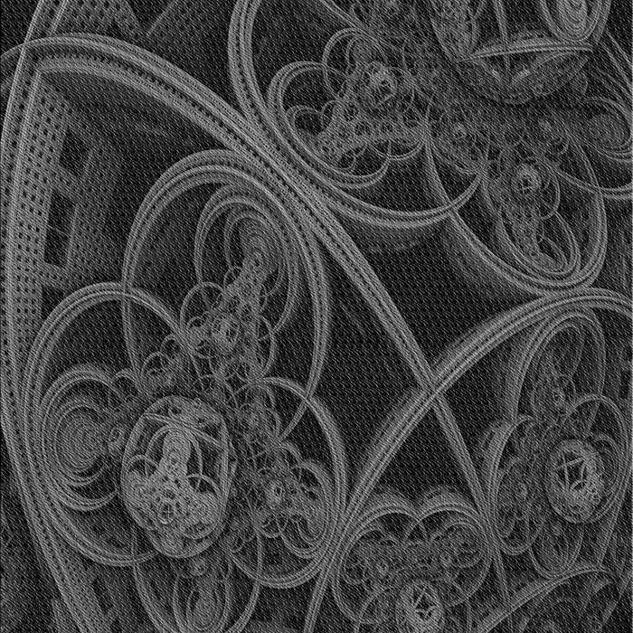 Machine Washable Transitional Ash Gray Rug, wshpat742gry