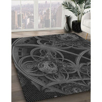 Patterned Ash Gray Rug, pat742gry