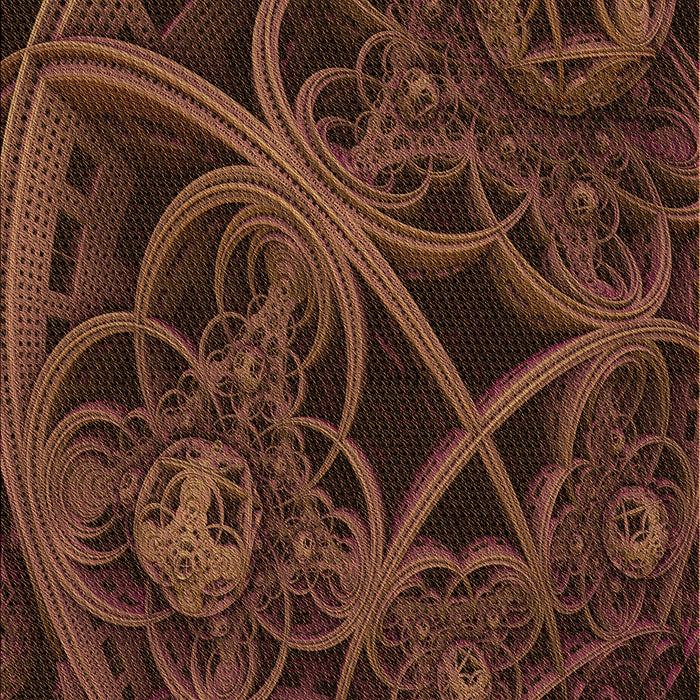 Patterned Mahogany Brown Rug, pat742org