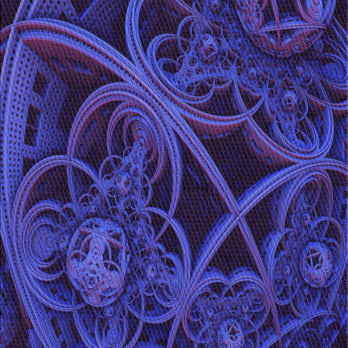 Patterned Midnight Blue Rug, pat742pur