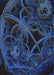 Machine Washable Transitional Night Blue Rug, wshpat742