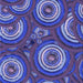 Round Machine Washable Transitional Light Slate Blue Rug, wshpat743blu