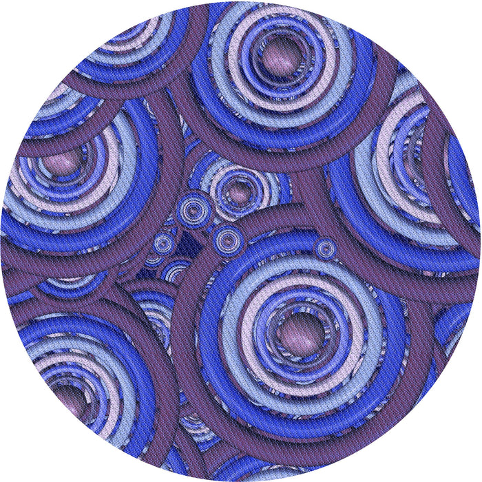 Square Machine Washable Transitional Light Slate Blue Rug in a Living Room, wshpat743blu