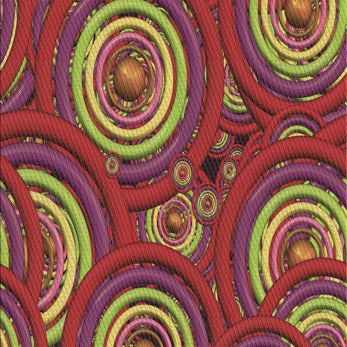 Patterned Copper Brown Rug, pat743brn