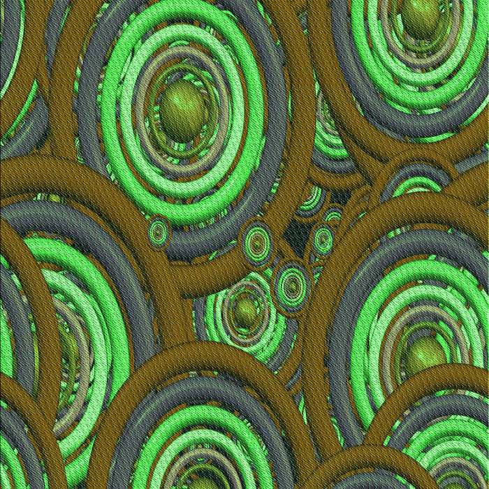 Patterned Milk Chocolate Brown Rug, pat743grn