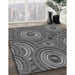 Patterned Gray Rug in Family Room, pat743gry