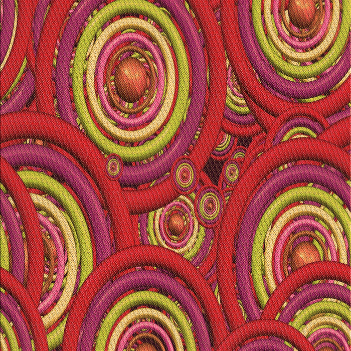 Patterned Red Rug, pat743org