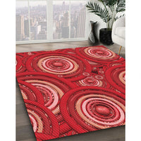 Patterned Orange Rug, pat743rd