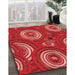 Machine Washable Transitional Orange Rug in a Family Room, wshpat743rd