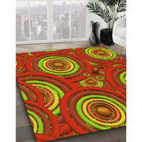 Patterned Red Rug, pat743yw