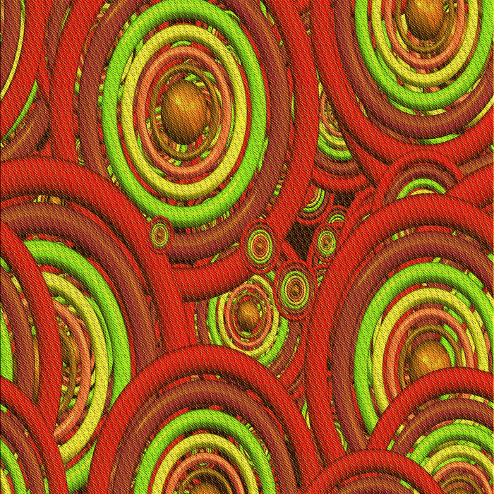 Patterned Red Rug, pat743yw