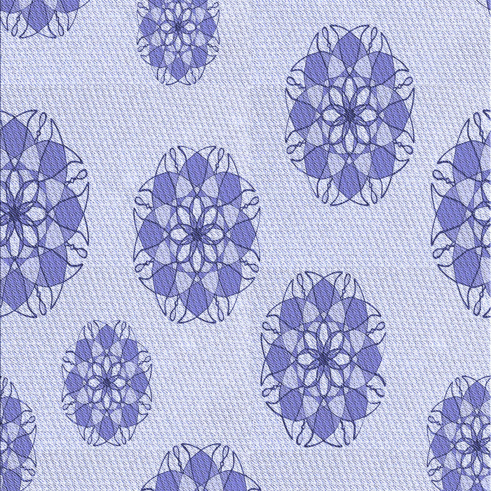 Patterned Blue Rug, pat744blu