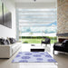 Machine Washable Transitional Blue Rug in a Kitchen, wshpat744blu