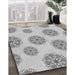 Patterned Gray Rug in Family Room, pat744gry