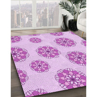 Patterned Blossom Pink Rug, pat744pur