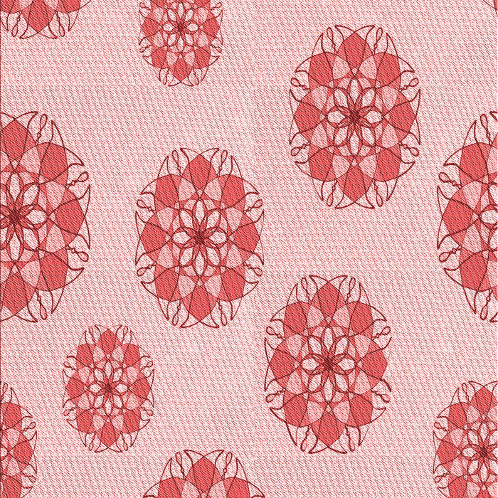 Patterned Light Red Pink Rug, pat744rd
