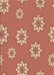 Patterned Red Rug, pat745brn