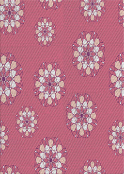 Patterned Pink Novelty Rug, pat745