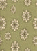 Machine Washable Transitional Metallic Gold Rug, wshpat746brn