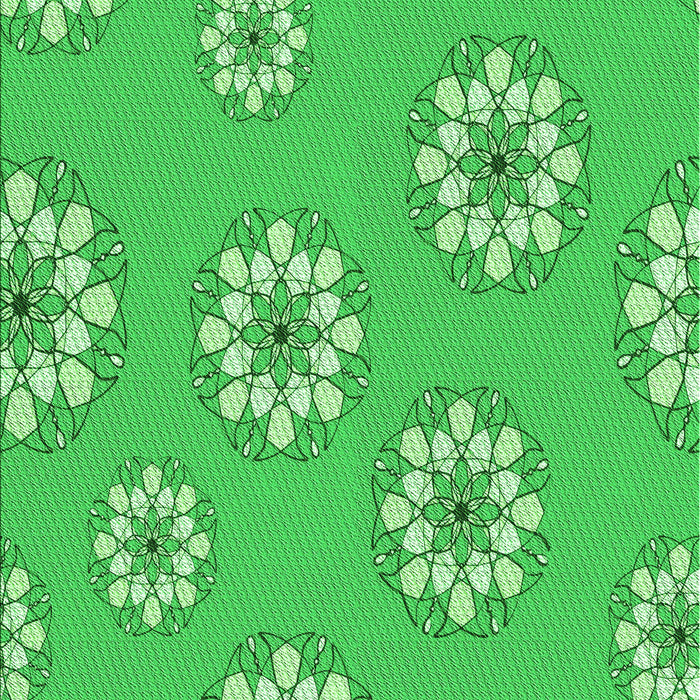 Patterned Neon Green Rug, pat746grn