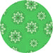 Square Patterned Neon Green Rug, pat746grn